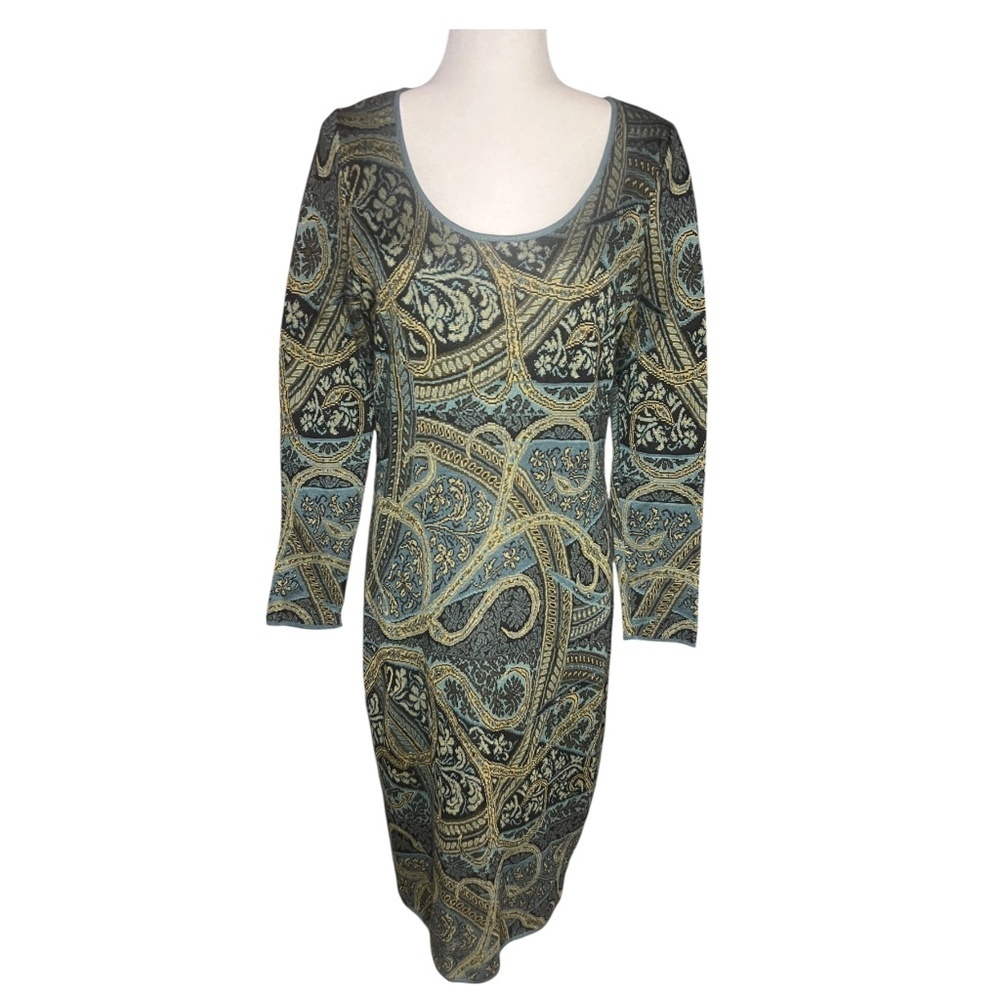 Peruvian Connection Kashmiri Sweater Dress Pima Cotton Medium